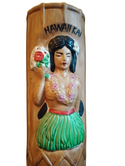 Hawaii Kai Restaurant Jard Hula Girl Tiki Mug