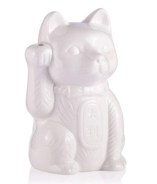 Maneki Neko Lucky Cat Ceramic Tiki Mug